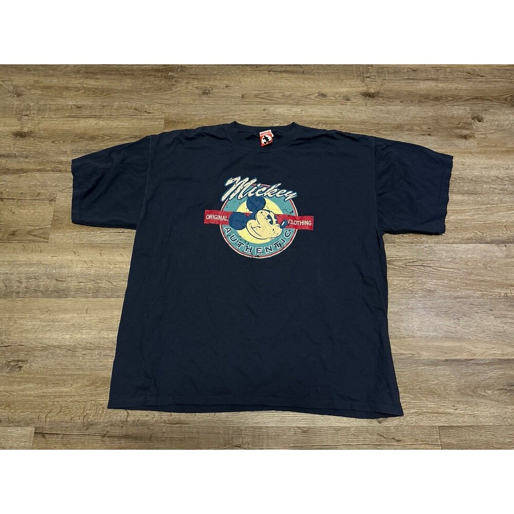 Vintage Disney Mickey Mouse‎ Shirt Size XXL Blue Made In USA